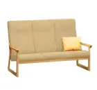 BE - 3 trojkřeslo, koženka ROXA 3.10 - koženka kávová